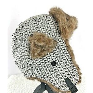 L&S Unisex Winter Hat Faux Fur Lined Ear Flaps